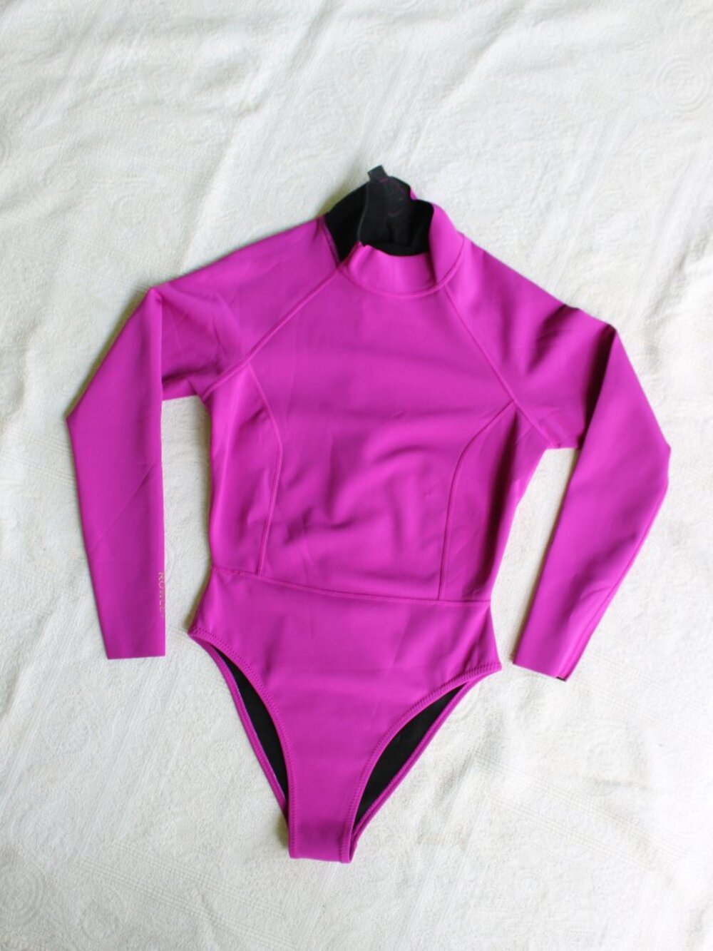 cynthia rowley victoria wetsuit ultaviolet pink neoprene scuba one pice wet suit - Picture 5 of 13